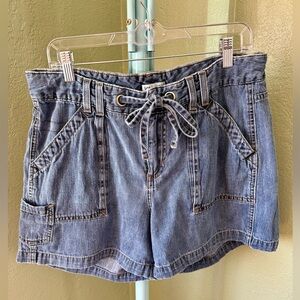 Lee Blue Jean Shorts with Drawstring